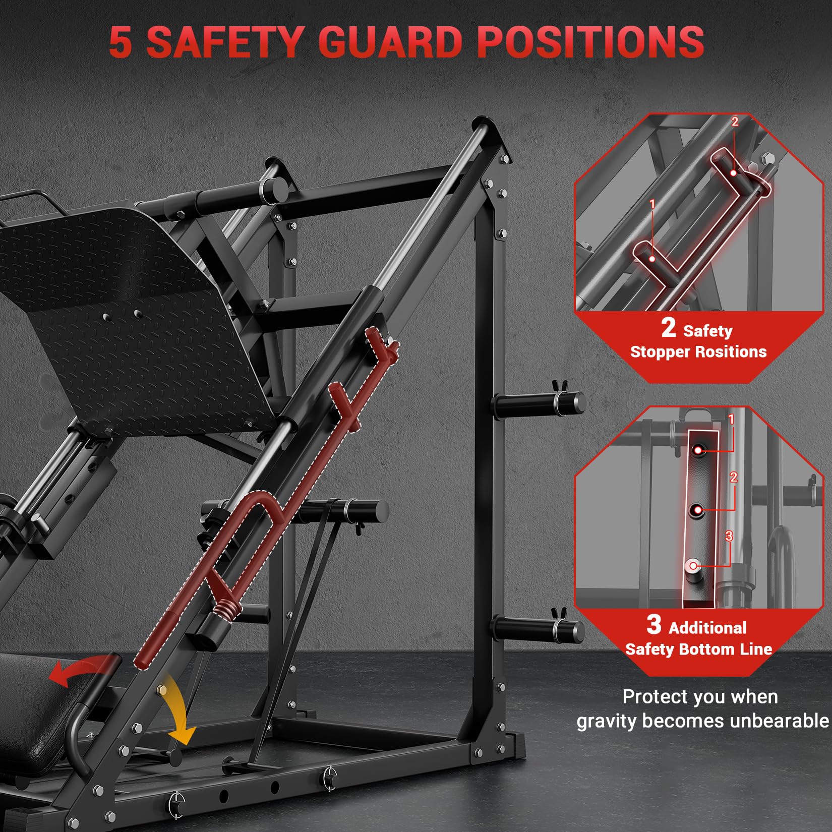 Amazon.co.jp: GarveeLife レッグプレスマシン ホームジム用 45度